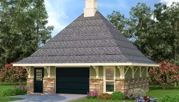image of garage house plan 2839